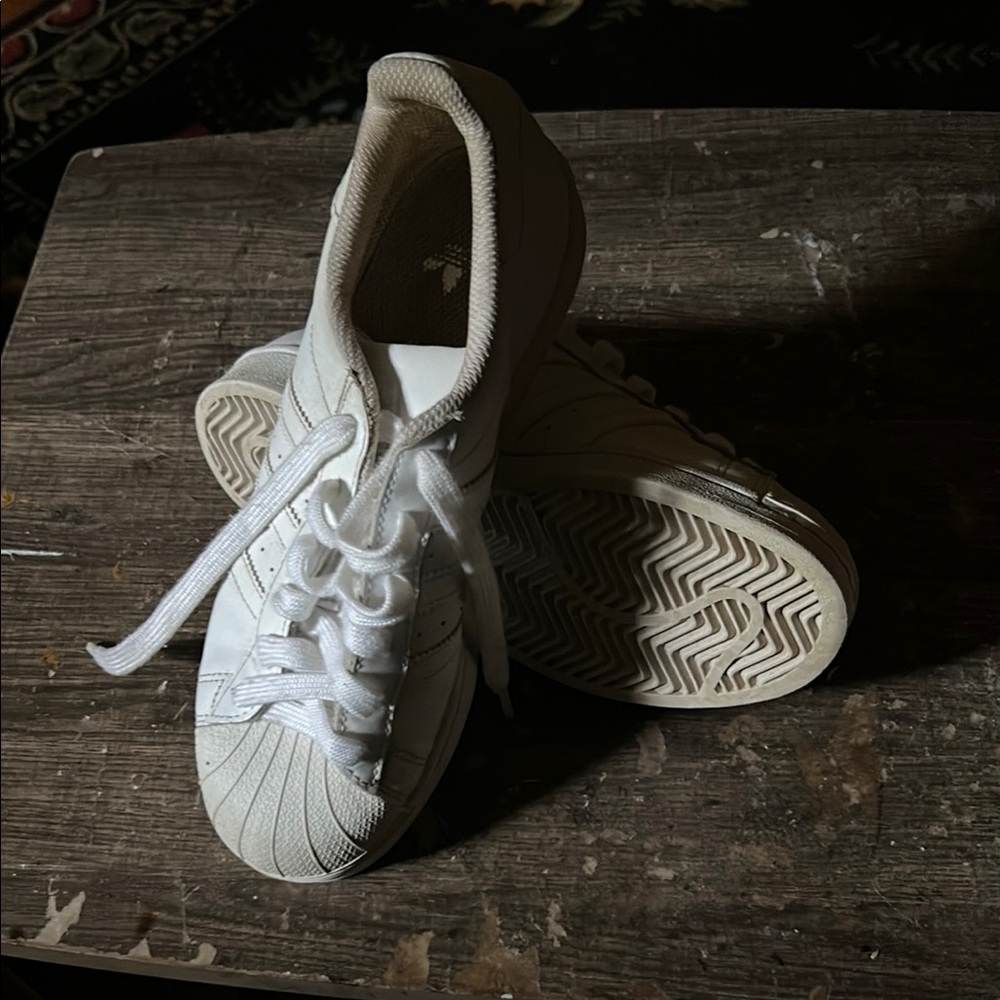 adidas Kids White Sneakers